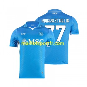 Maillot de Foot SSC Naples Khvicha Kvaratskhelia 77 Domicile 2024/25
